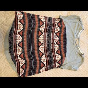 Very nice blouse. Aztec color.